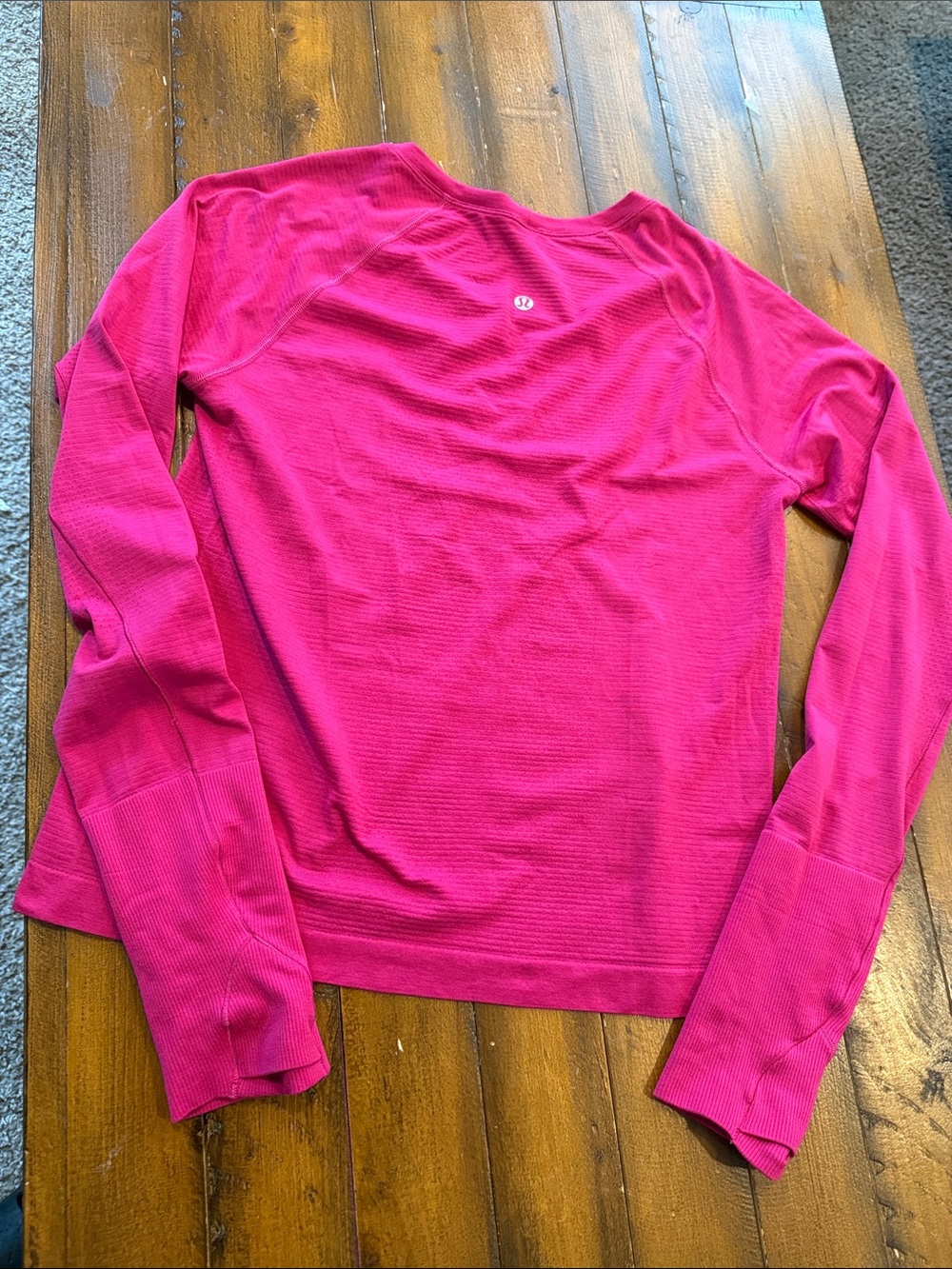 lululemon athletica Long Sleeve Crew Top - Hot Pink